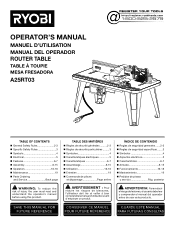 Ryobi A25RT03 Operation Manual