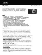 Sony DSC-W620 Marketing Specifications (Black model)