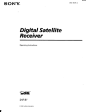 Sony SAT-B1 Operating Instructions  (primary manual)