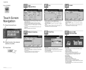 Xerox 3635MFP Touch Screen Navigation Poster
