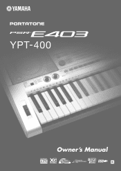 Yamaha PSR-E403 Owner's Manual