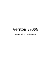 Acer Veriton 5700G Veriton 5700G User's Guide FR