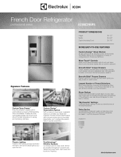 Electrolux E23BC79SPS Product Specifications Sheet English