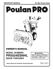 Poulan PR5524ESNHL User Manual