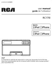 RCA RC170i Owner/User Manual