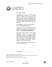 Vizio VW42LFHDTV10A VW42LF HDTV User Manual