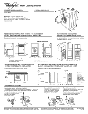 Whirlpool WFC7500VW Dimension Guide