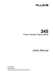 Fluke 345 FE 345 Users Manual