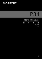 Gigabyte P34K v3 Manual