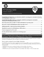 HP BL10e ISS Technology Update, Volume 6 Number 7 - Newsletter