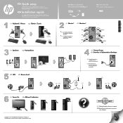HP Pavilion p7-1100 Setup Poster
