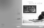 NEC P42XC10 Residential Entertainment Display Brochure