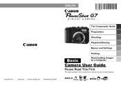 Canon PowerShot G7 PowerShot G7 Camera User Guide Basic