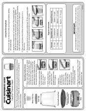 Cuisinart CPM-700P1 Quick Reference