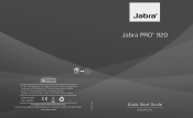 Jabra PRO 920 Quick Start Guide