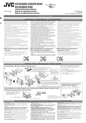 JVC KD-R530 Installation Manual