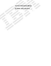 Lenovo PC 300GL Technical Information Manual 6561, 6591