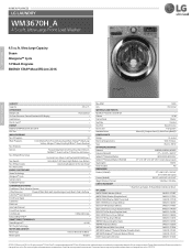 LG WM3670HRA Owners Manual - English