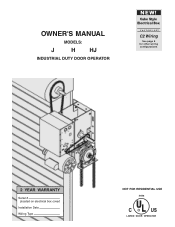 LiftMaster H J (CUBE STYLE) Manual