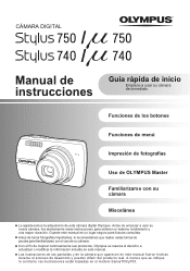 Olympus Stylus 740 Silver Stylus 740 Manual de Instrucciones (Español)