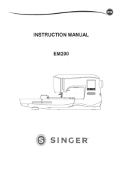 Singer EM200 SUPERB Instruction Manual and Troubleshooting Guide