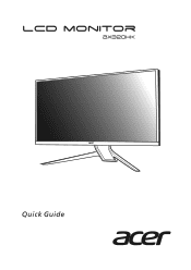Acer BX320HK Quick Guide