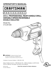 Craftsman 28126 Operation Manual