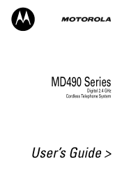 Motorola MD 491R User Guide