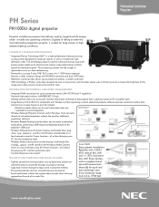 NEC NP-PH1000U P Series Specification Brochure