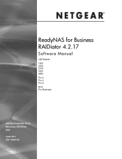 Netgear RNDX4250-100NAS Software Manual