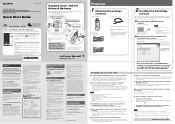 Sony NW-E405 Quick Start Guide