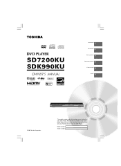 Toshiba SDK990 Owner's Manual - English