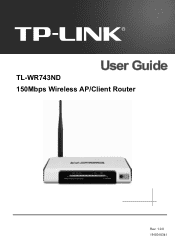 TP-Link TL-WR743ND User Guide