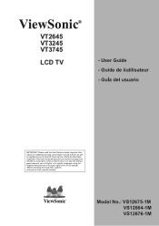 ViewSonic VT3245 VT3245 User Guide (English)