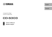Yamaha CD-S303 CD-S303/CD-S303RK Owners Manual 2