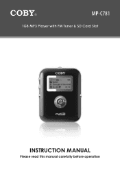 Coby MP-C781 Instruction Manual