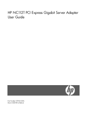 HP 28673A HP NC112T PCI Express Gigabit Server Adapter User Guide