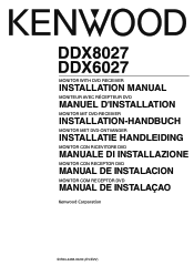 Kenwood DDX6027 User Manual 1