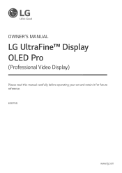 LG 65EP5G Owners Manual