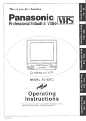 Panasonic AG527C AG527C User Guide
