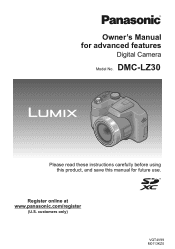 Panasonic DMCLZ30 DMCLZ30 User Guide