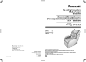 Panasonic EP-MAC8K Operating Instructions Multi-lingual