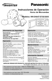 Panasonic NNSA647 NNSA647 User Guide