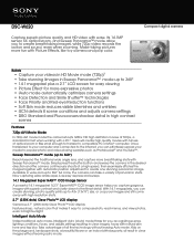 Sony DSC-W620 Marketing Specifications (Silver model)