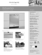 Frigidaire FGHD2433KF Product Specifications Sheet (English)
