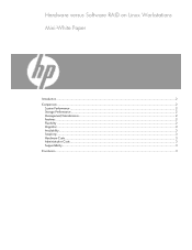 HP Xw6200 Hardware versus Software RAID on Linux Workstations