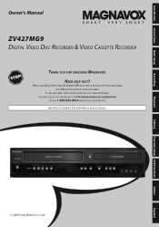 Magnavox ZV427MG9 User manual,  English (US)