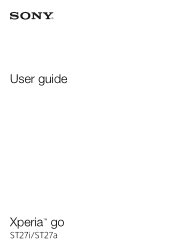 Sony Ericsson Xperia advance User Guide