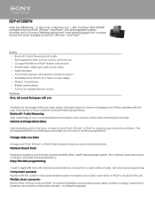 Sony RDP-XF300iPN Marketing Specifications