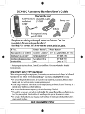 Uniden DCX400 English Owners Manual